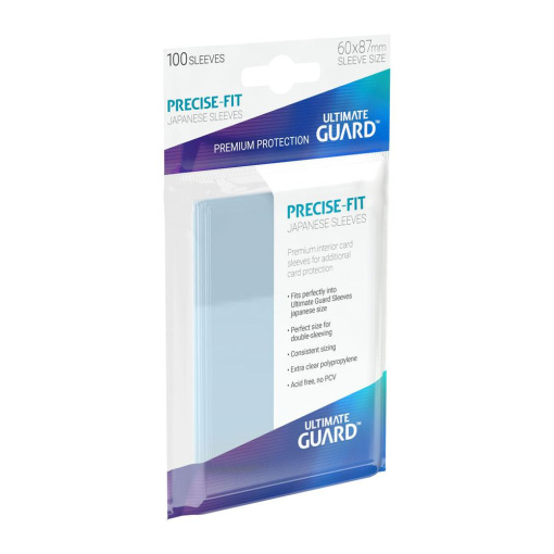 Ultimate Guard Precise-Fit Sleeves Japanese Size Transparent (100db) - Kártyavédő fólia - 60 x 87 mm - Image 2