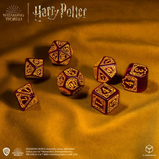 Kocka készlet - Harry Potter. Gryffindor Modern Dice Set - Red (7) - Image 5