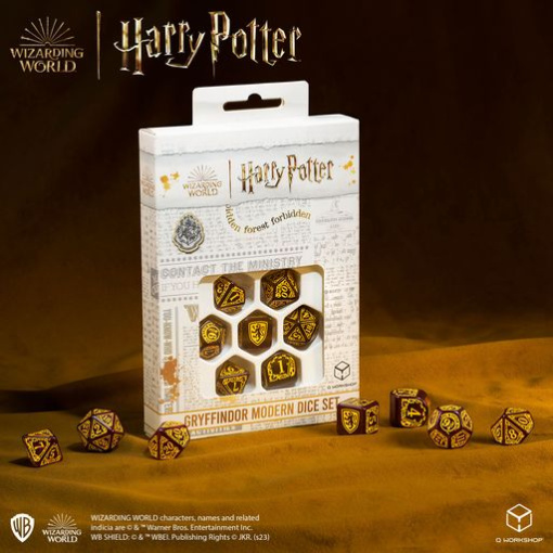 Kocka készlet - Harry Potter. Gryffindor Modern Dice Set - Red (7) - Image 2