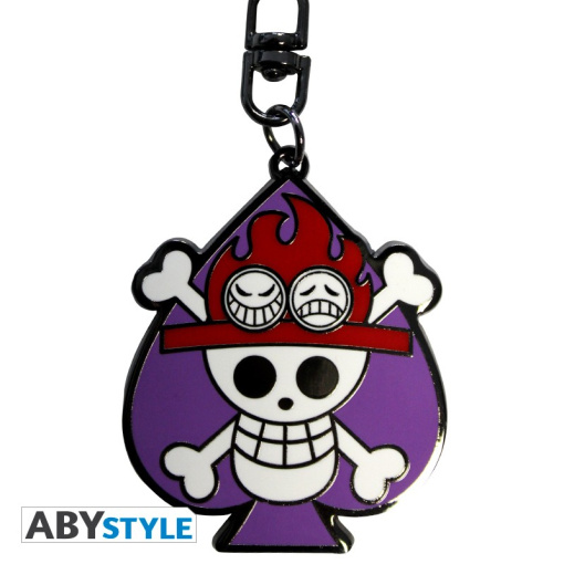 One Piece - Keychain Skull Ace - kulcstartó - Image 2
