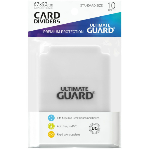 Ultimate Guard Card Dividers Standard Size Transparent (10 db) Kártyaelválasztó - 67 x 93 mm - Image 2