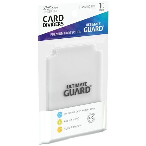 Ultimate Guard Card Dividers Standard Size Transparent (10 db) Kártyaelválasztó - 67 x 93 mm - Image 3