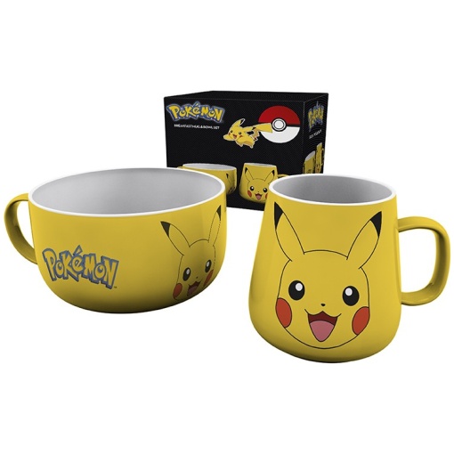 POKEMON Breakfast Set Mug + Bowl Pikachu - Bögre készlet