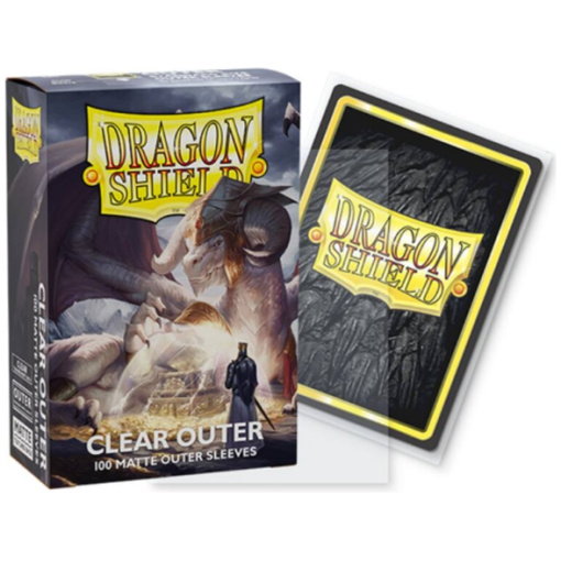 Dragon Shield Standard size Outer Sleeves - Matte Clear (100 db) - kártyavédő fólia - Image 2