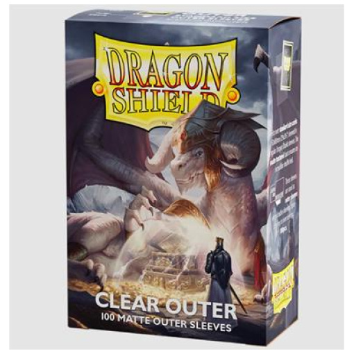 Dragon Shield Standard size Outer Sleeves - Matte Clear (100 db) - kártyavédő fólia