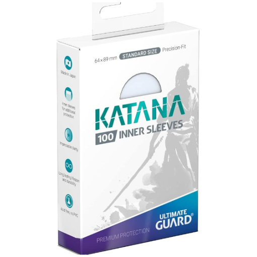 Ultimate Guard - Katana Inner Sleeves Japanese Size Transparent (100db) - kártyavédő fólia