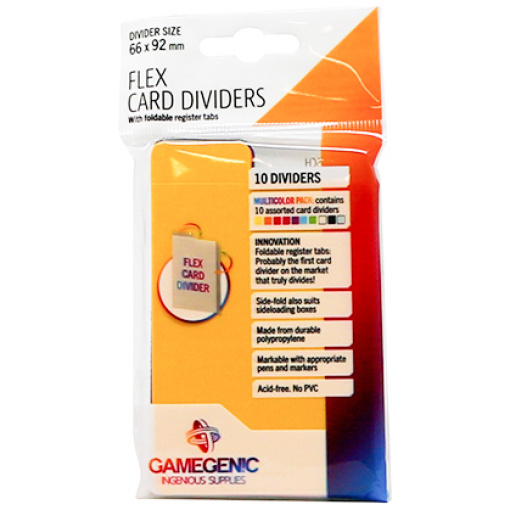 Gamegenic - Card Dividers Multicolor - kártyaelválasztó