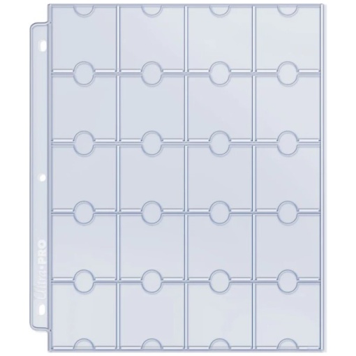 UP - 20-Pocket Platinum Page for Coins and Tokens (10-pack) - album lap